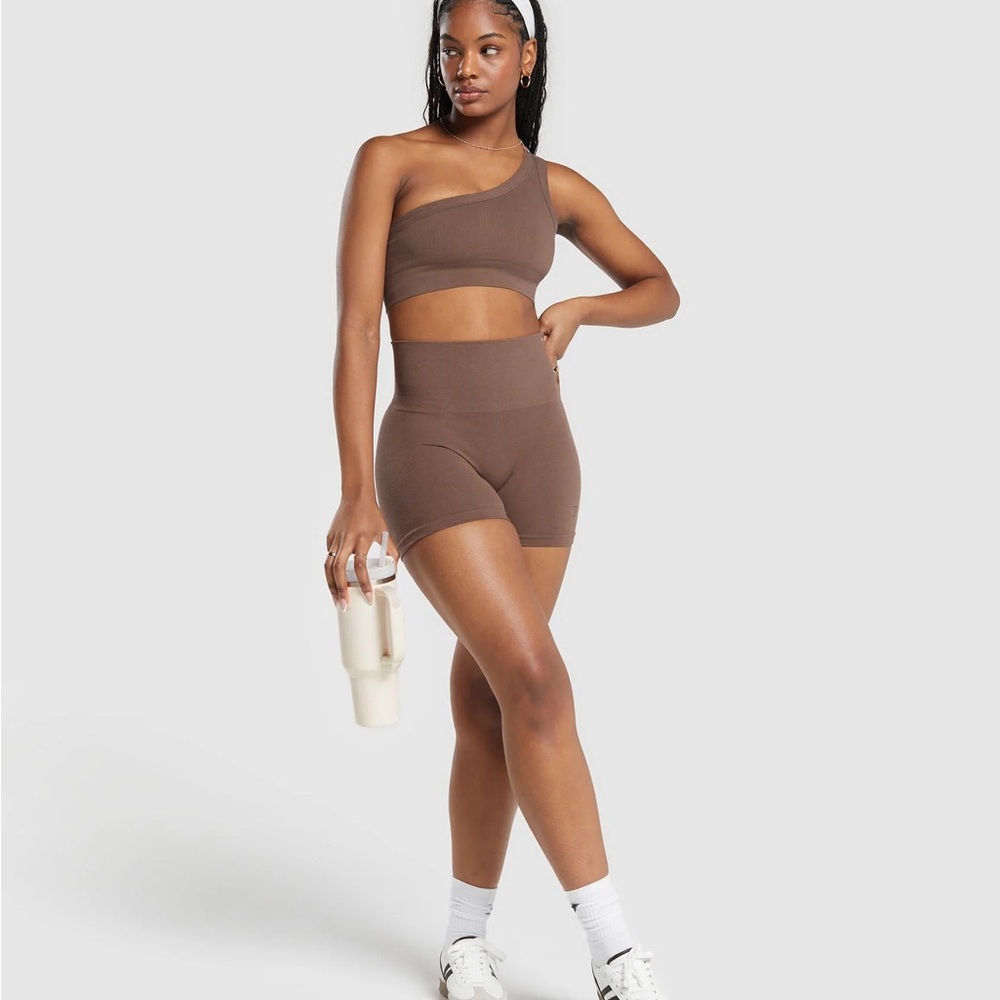 Gymshark Ribbed Cotton Seamless Shorts small